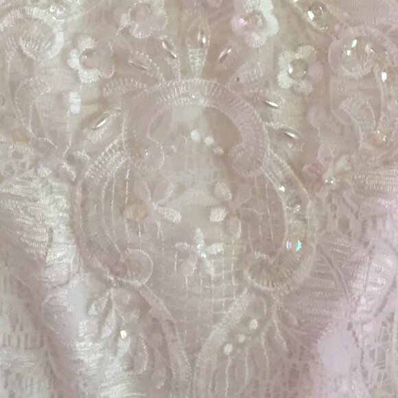 Handmade Custom Designed One-of-a-Kind High-Low Wedding Dress - Picture 4 of 9